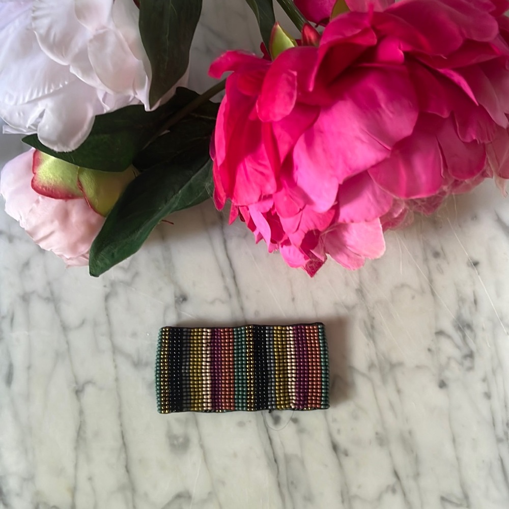 Ink + Alloy Muted Multi Stripe Bracelet